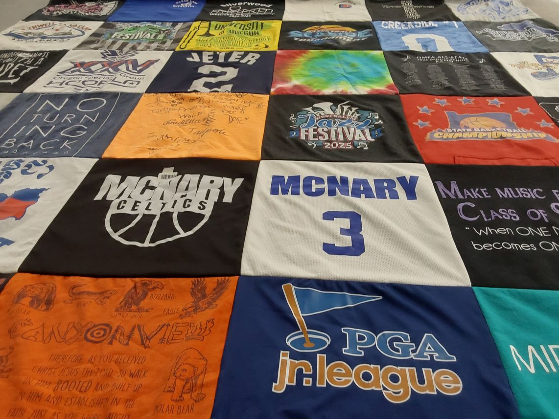T-shirt quilt featuring mcnary celtics by Sandy from OR