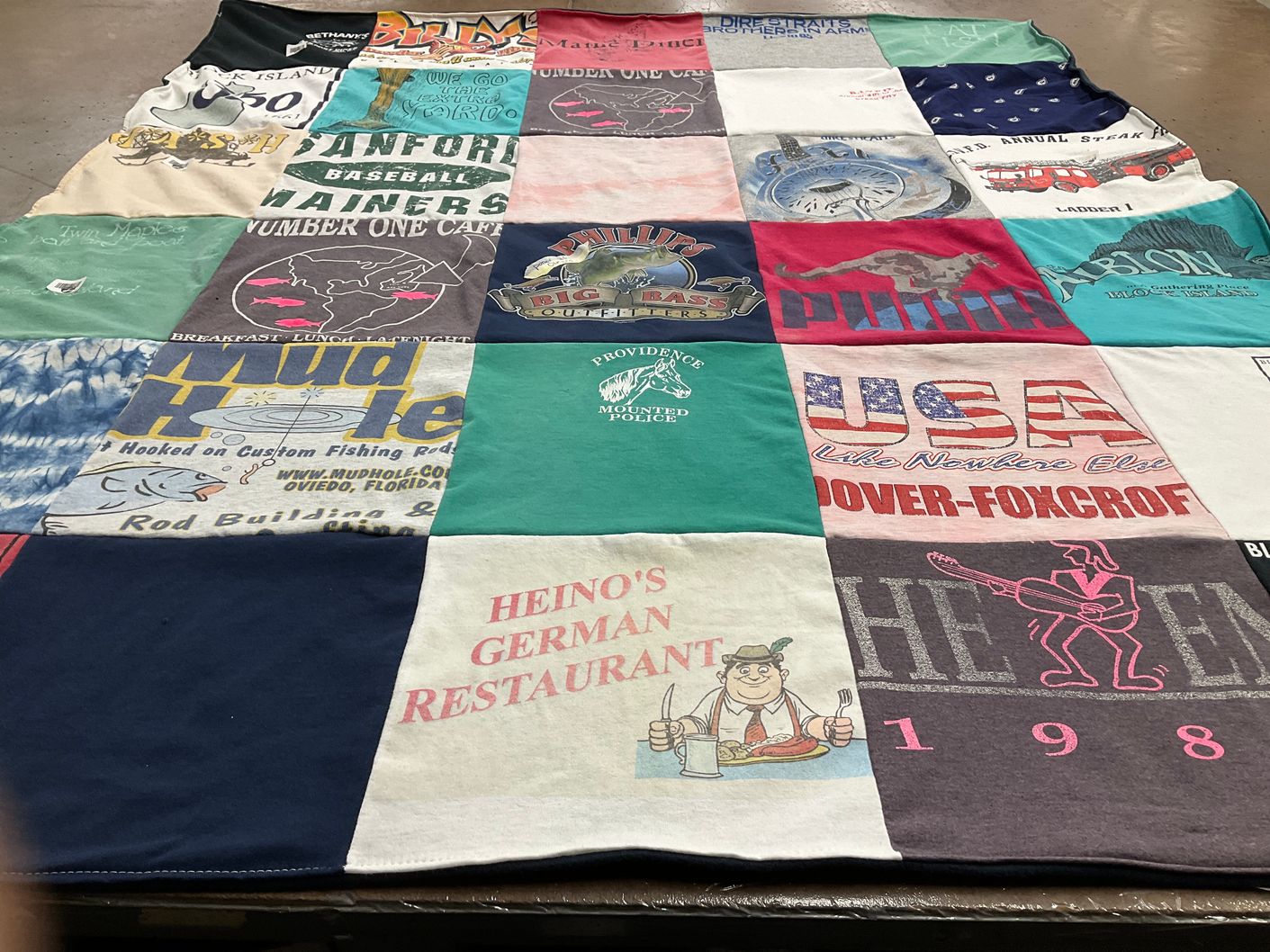 T-shirt quilt featuring stanford miners by Carol from SC