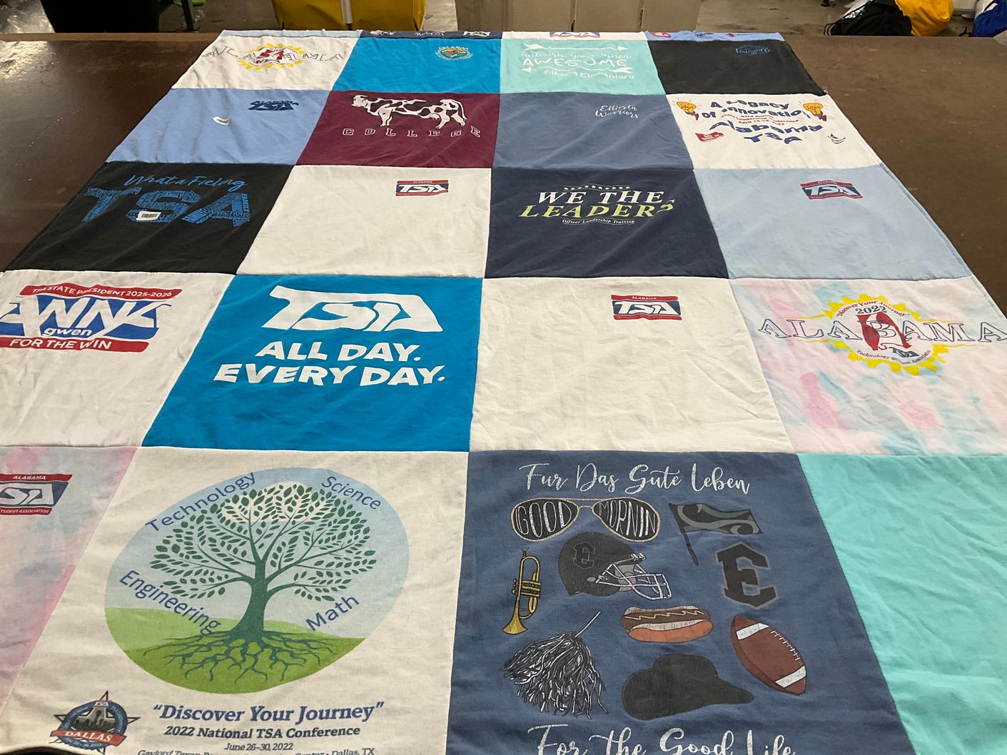 T-shirt quilt from university of alabama by Tracy from AL