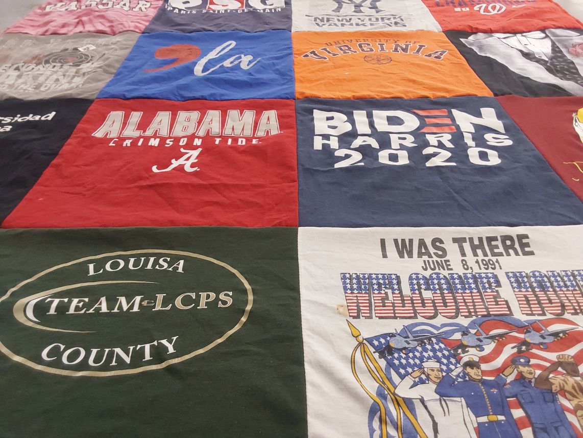 T-shirt quilt featuring university of alabama crimson tide by Oliva E from VA