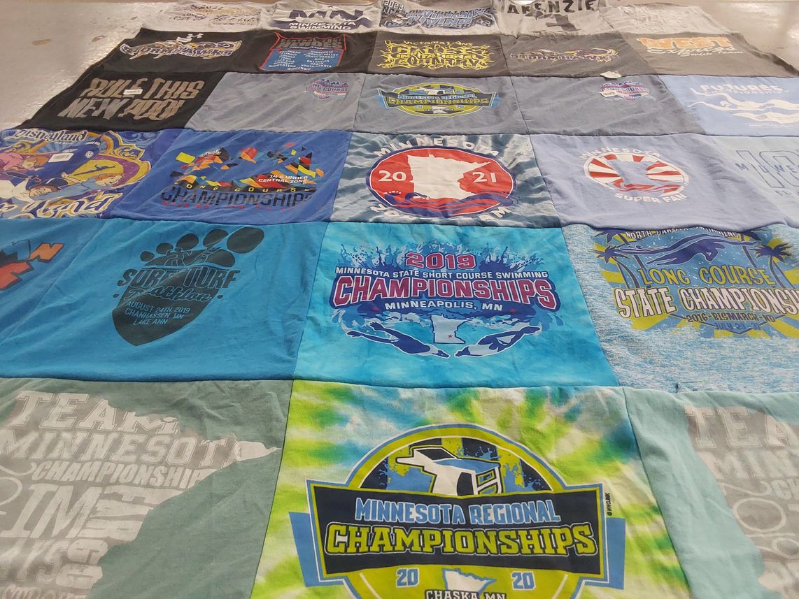 T-shirt quilt featuring team minnesota by Brooks from AZ