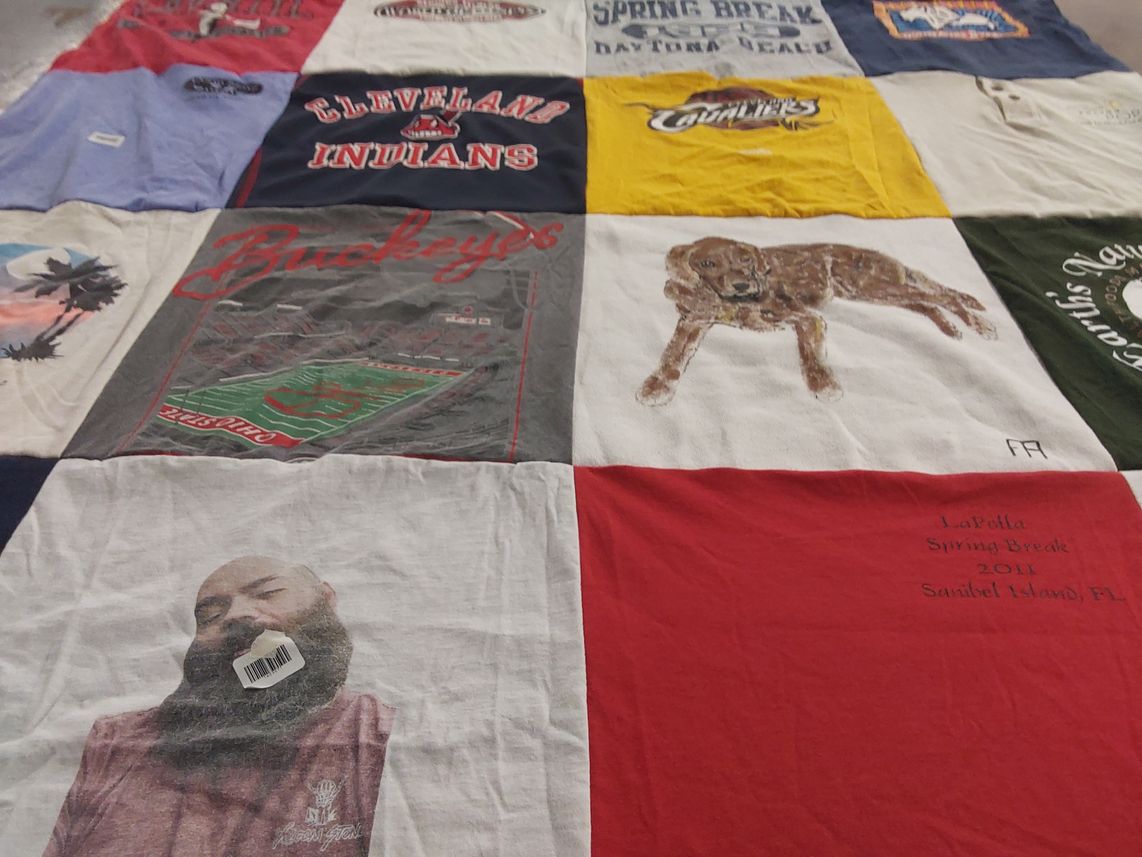 T-shirt quilt featuring cleveland cavaliers by Karen from OH