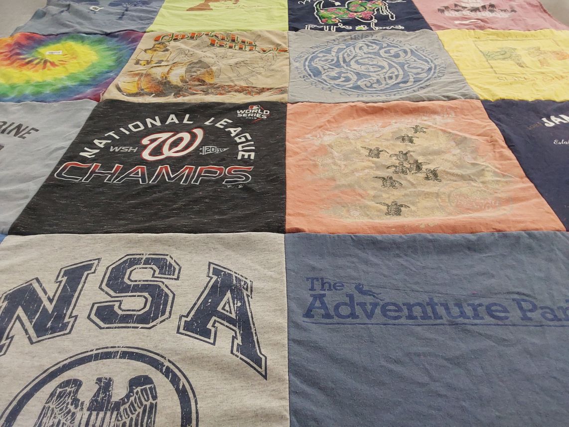 T-shirt quilt featuring washington nationals by Veronica from OH