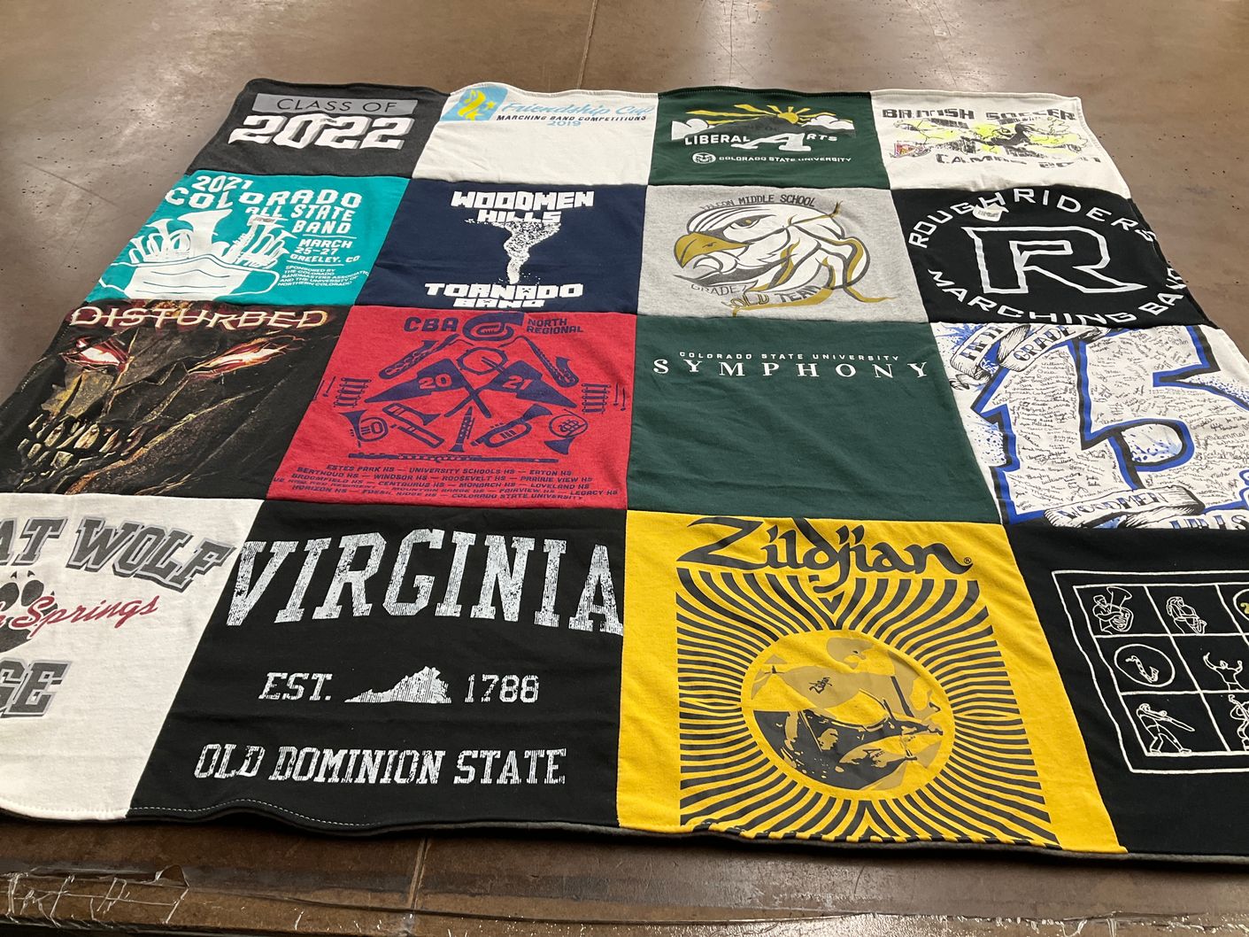 T-shirt quilt featuring cba north regional by Victoria from CO