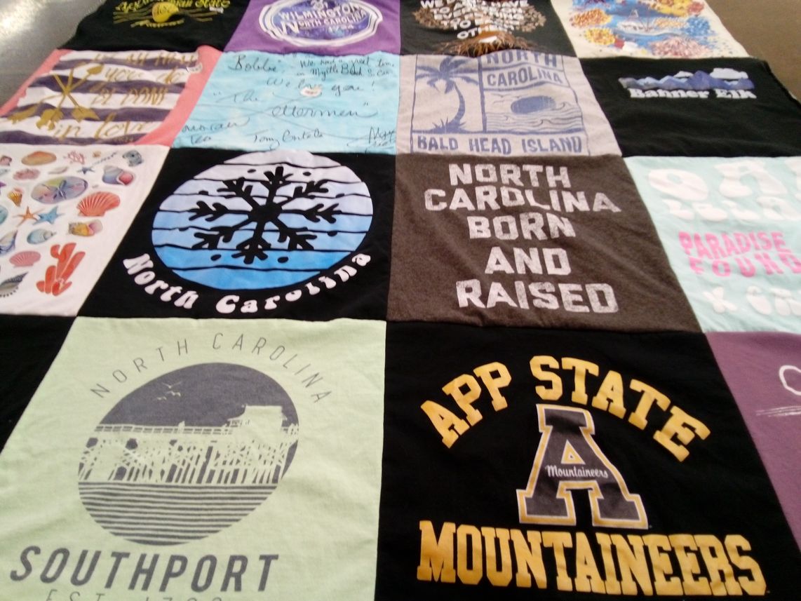 T-shirt quilt from appalachian state university by Brenda from NC