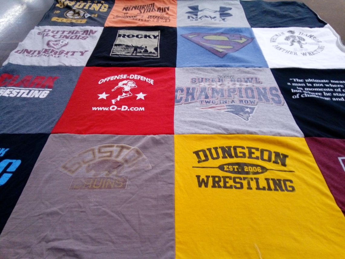 T-shirt quilt featuring boston bruins by Michelle from RI