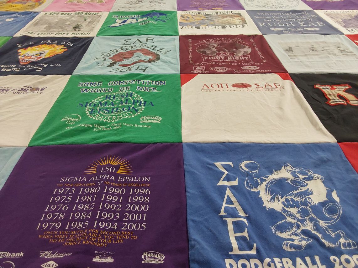 T-shirt quilt from western kentucky university by Erin from TN