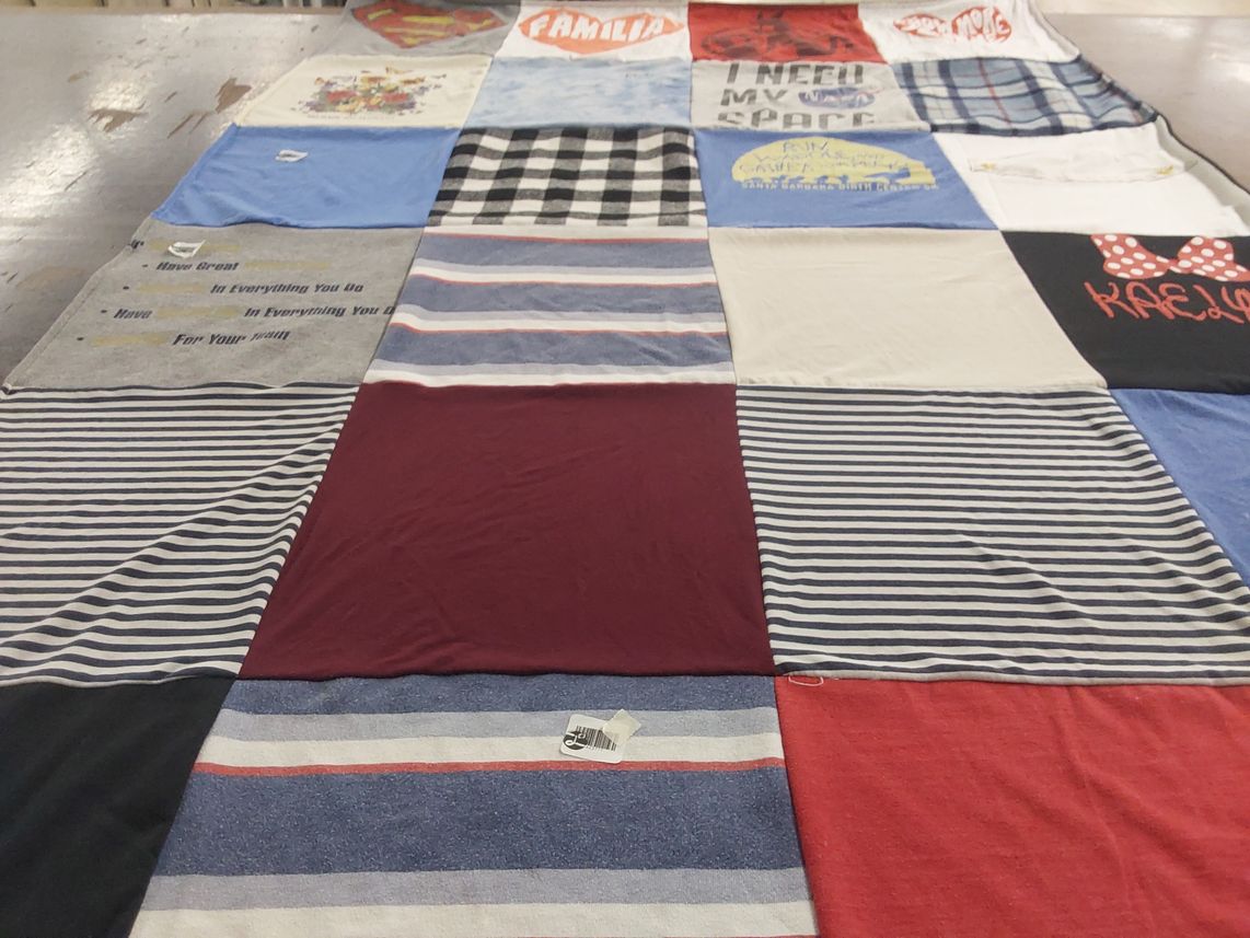 T-shirt quilt by Maya from CA