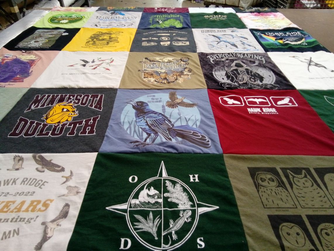 T-shirt quilt from university of minnesota duluth by Halle from WI