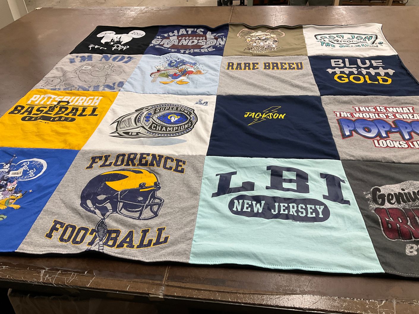 T-shirt quilt from florence high school by Diane from NJ