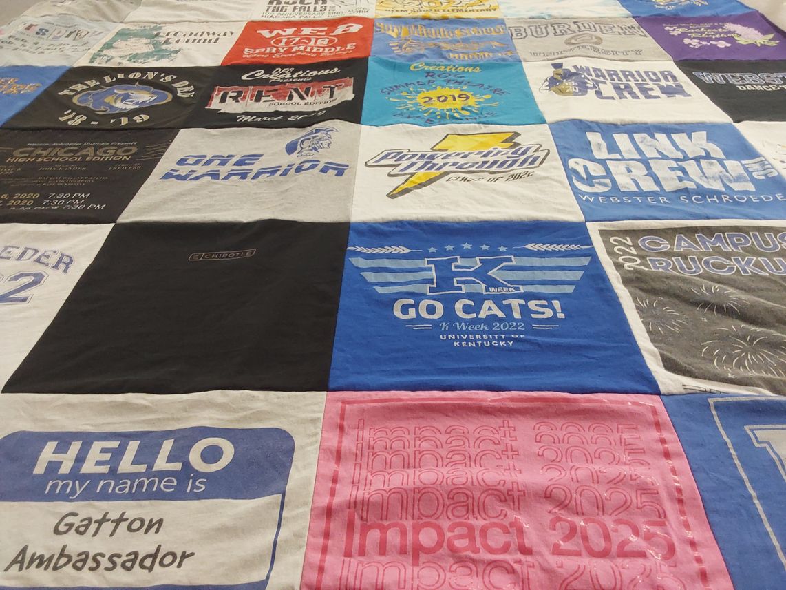 T-shirt quilt from university of kentucky by Deborah from KY