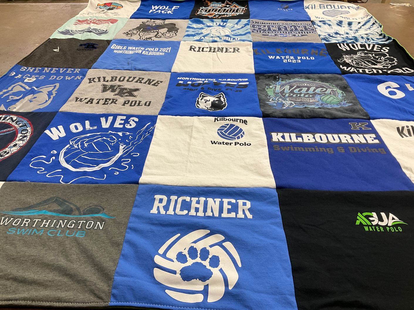 T-shirt quilt from kilbourne high school, worthington kilbourne high school by Tom from OH