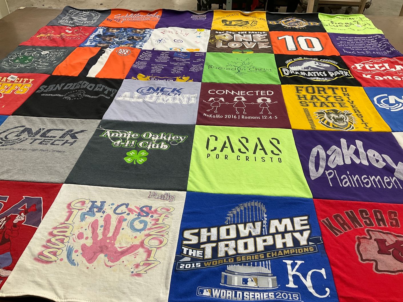 T-shirt quilt featuring kansas city royals by Emily from KS