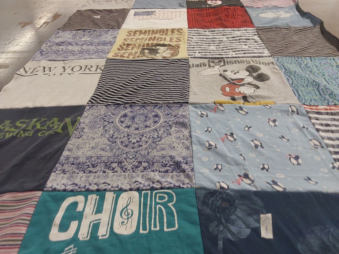 T-shirt quilt from florida state university by Donald from PA
