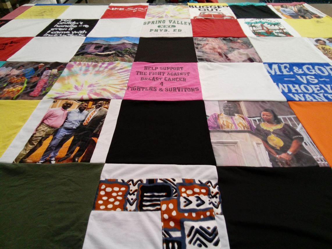 T-shirt quilt from spring valley high school by Veronica from NC