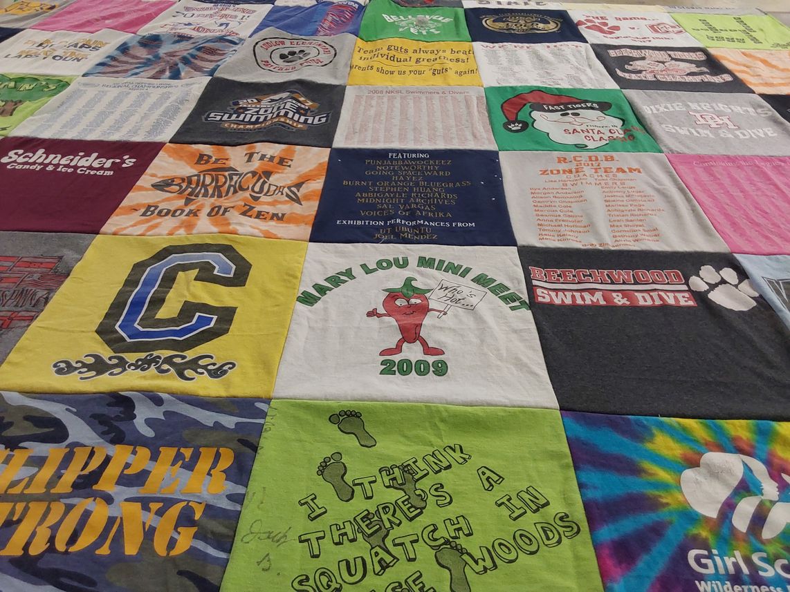 T-shirt quilt from beechwood swim and dive by Mariann from KY