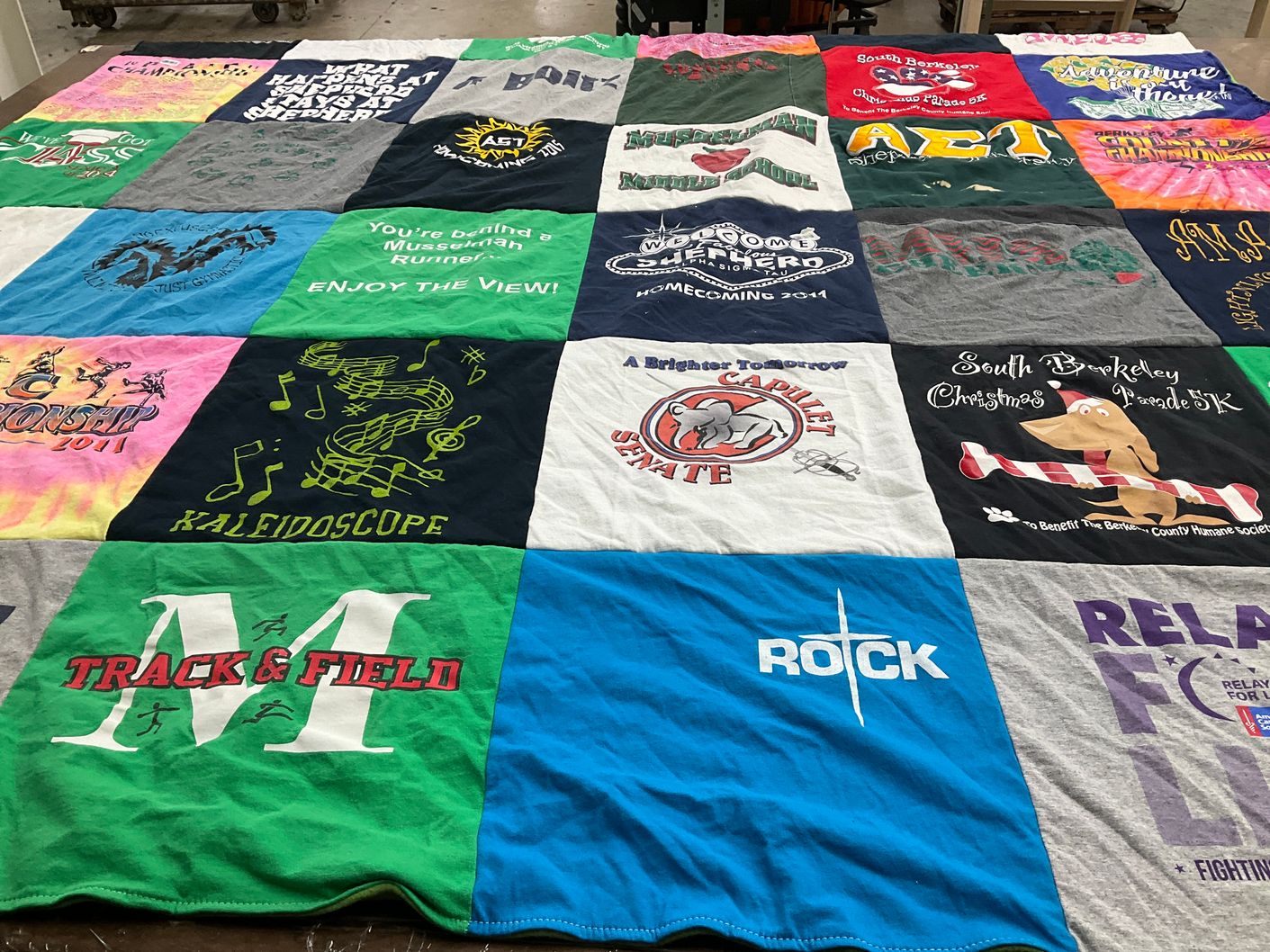T-shirt quilt featuring musselman high school track and field by Jackie from WV