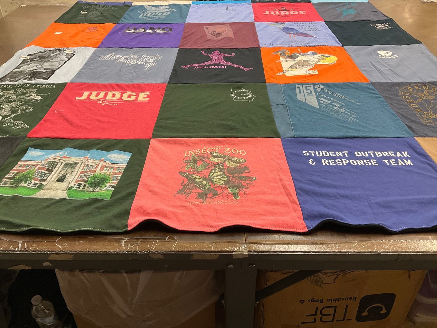 T-shirt quilt from university of georgia by Alexandra from GA