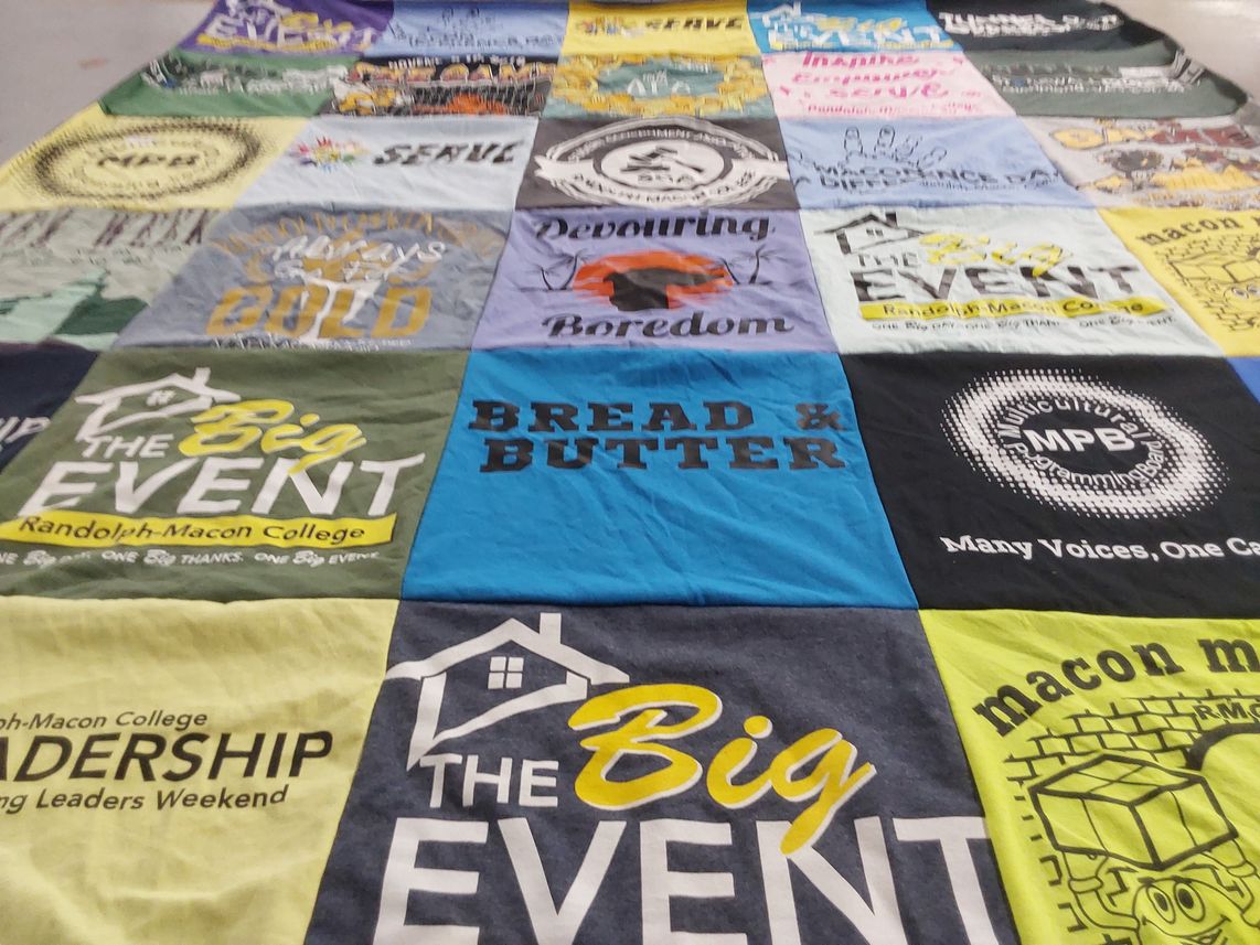 T-shirt quilt from randolph-macon college by James from VA