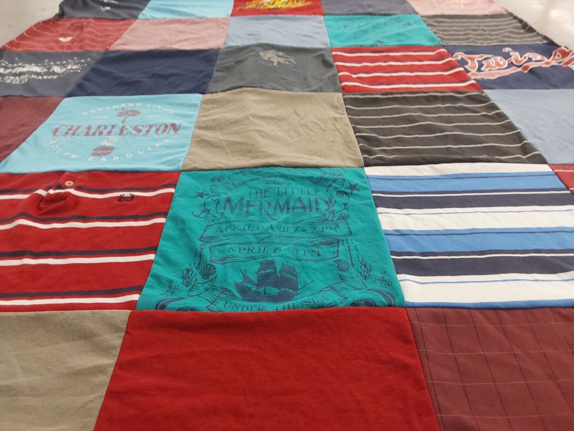 T-shirt quilt by Kathy from TN