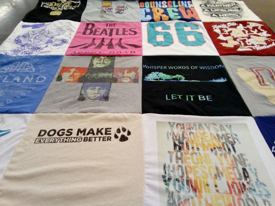 T-shirt quilt from florida state university by Jeffrey from FL