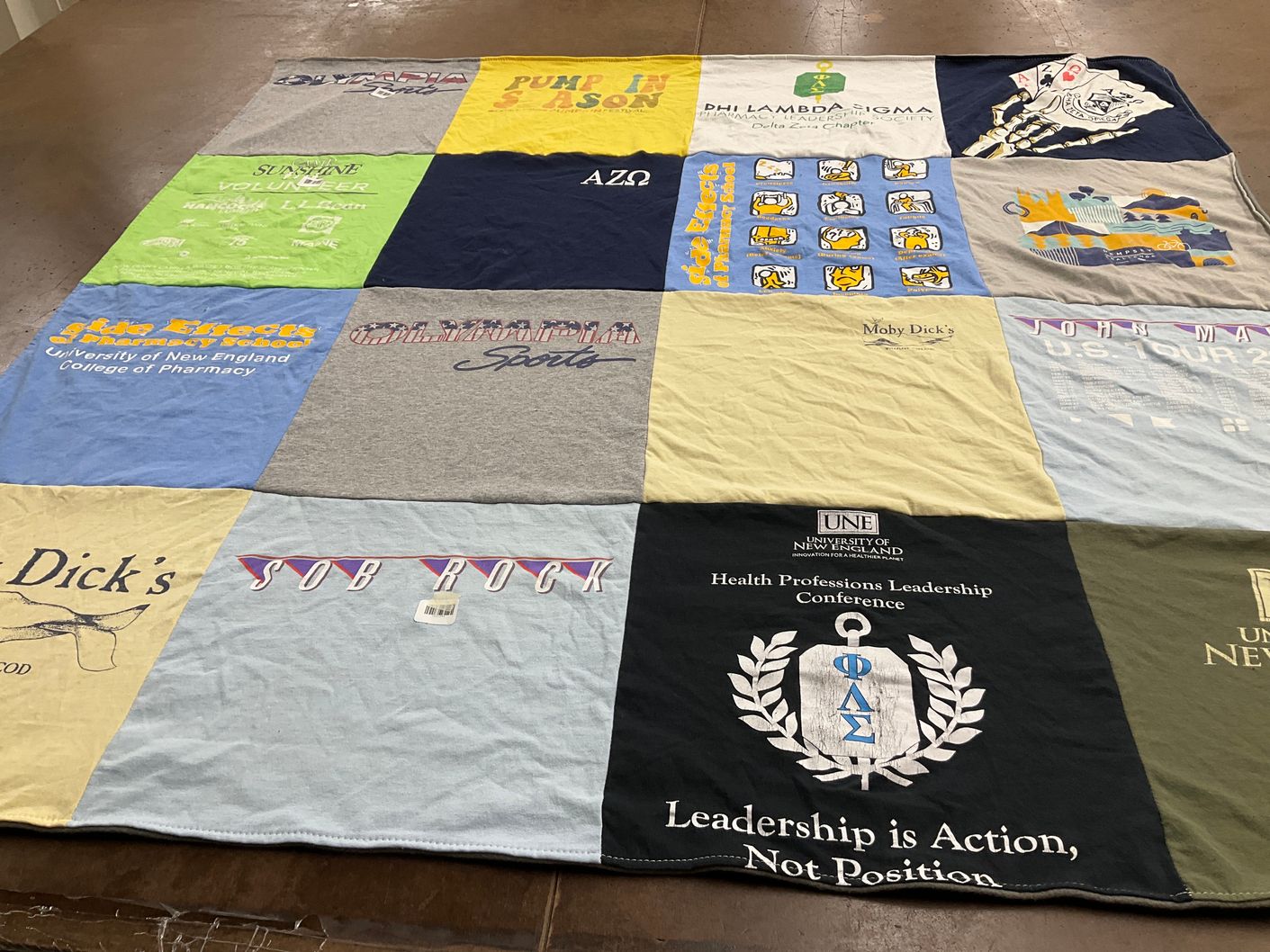 T-shirt quilt from university of new england college of pharmacy, university of new england by Eliza from MD