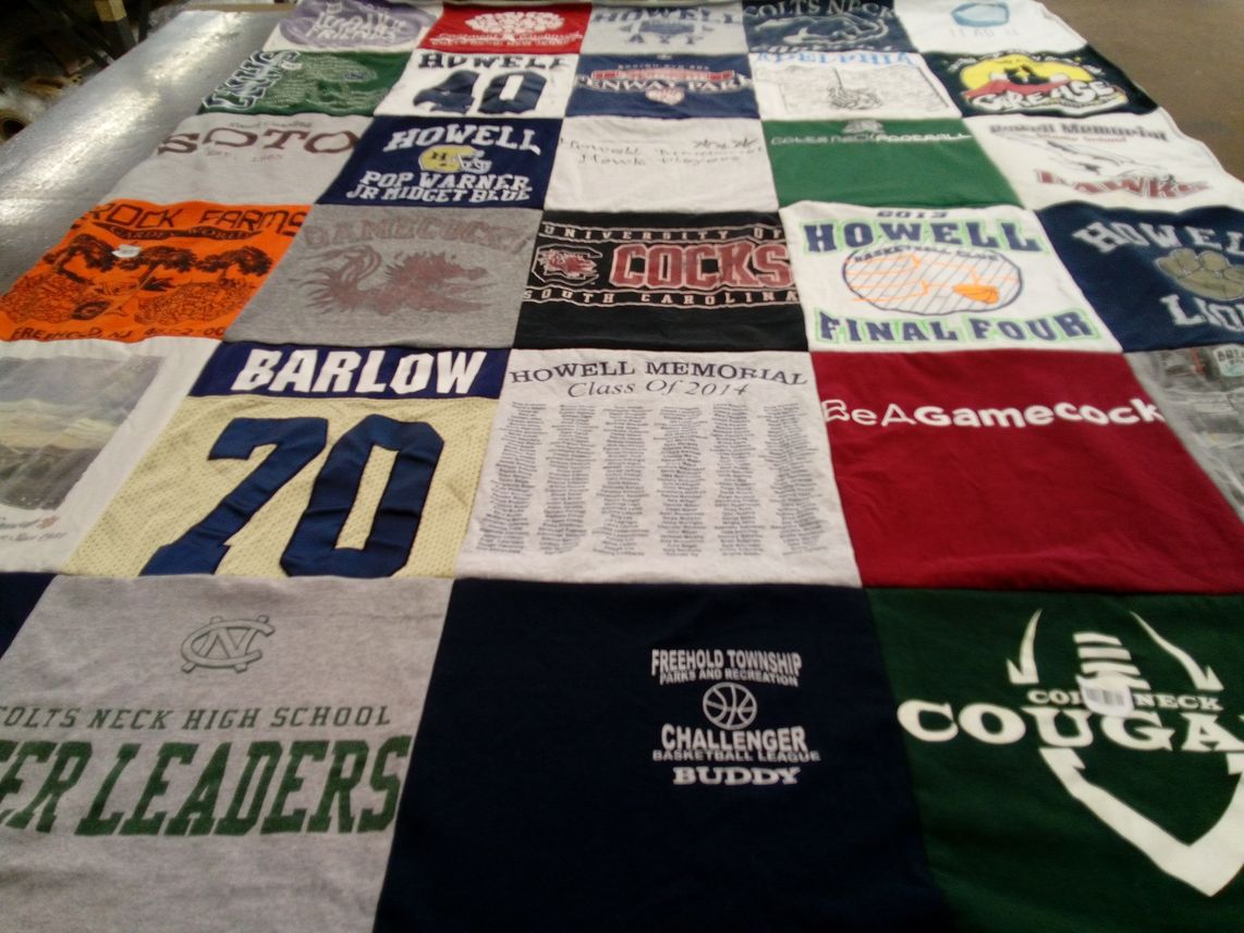 T-shirt quilt featuring south carolina gamecocks, howell basketball by Christine from NJ