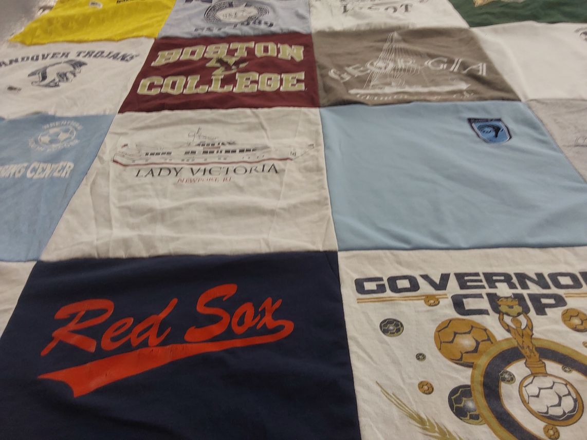 T-shirt quilt featuring boston red sox by Jeffrey from RI