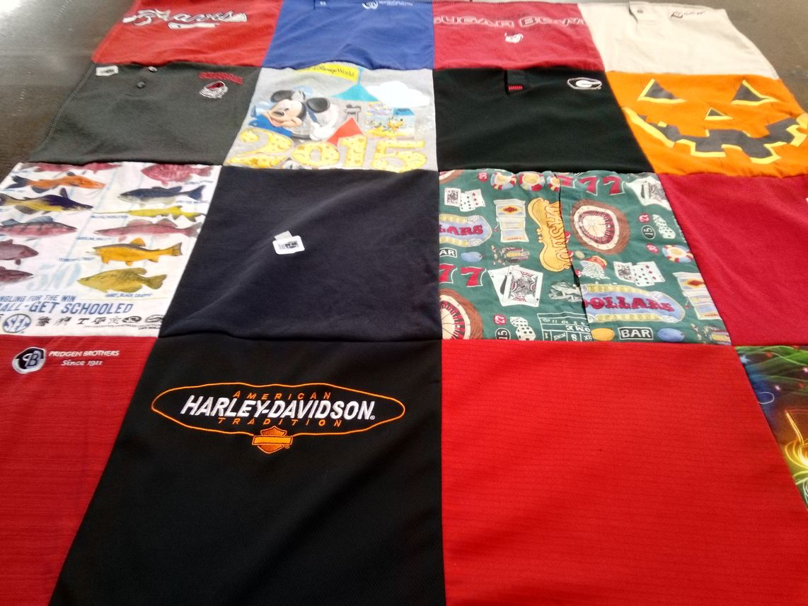 T-shirt quilt from university of georgia by Leisha from GA