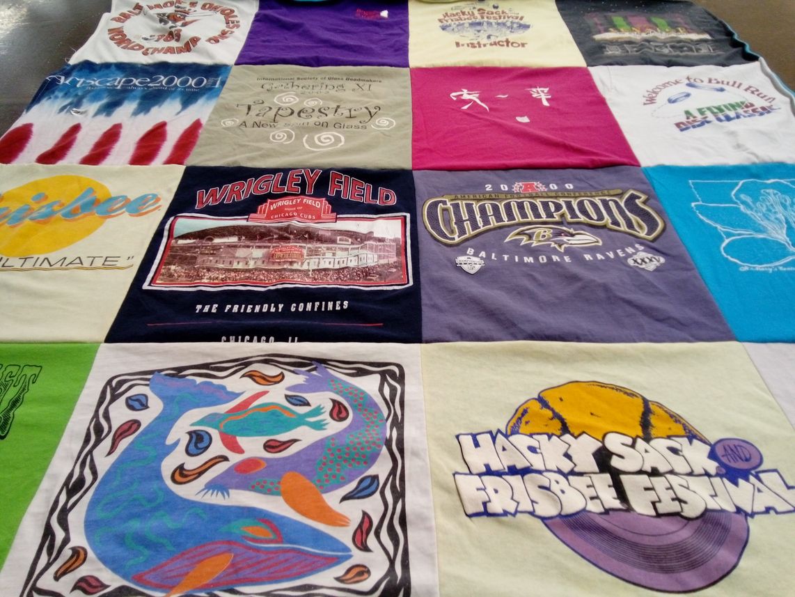 T-shirt quilt featuring baltimore ravens by Carolyn from MD