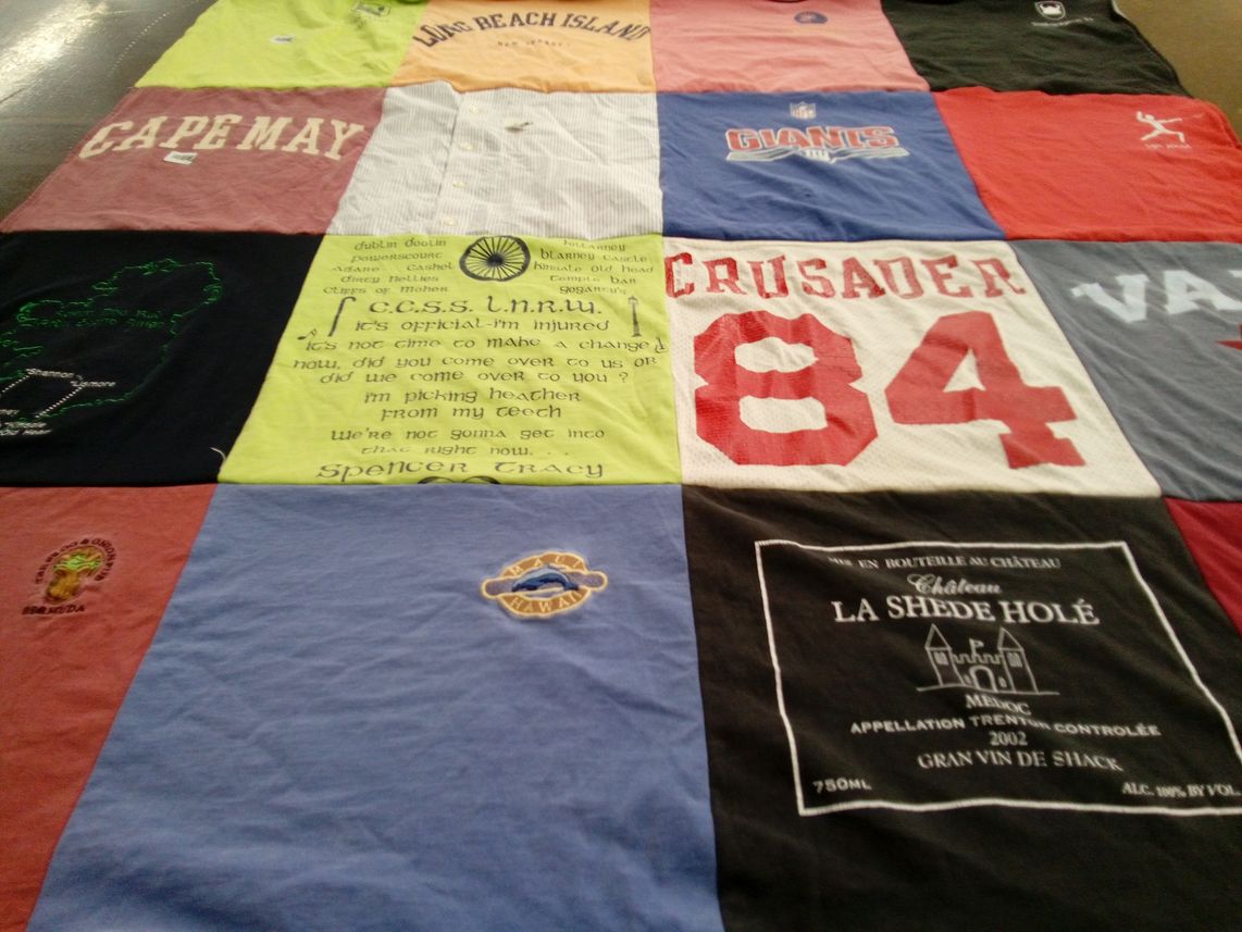 T-shirt quilt by Katelyn from NJ