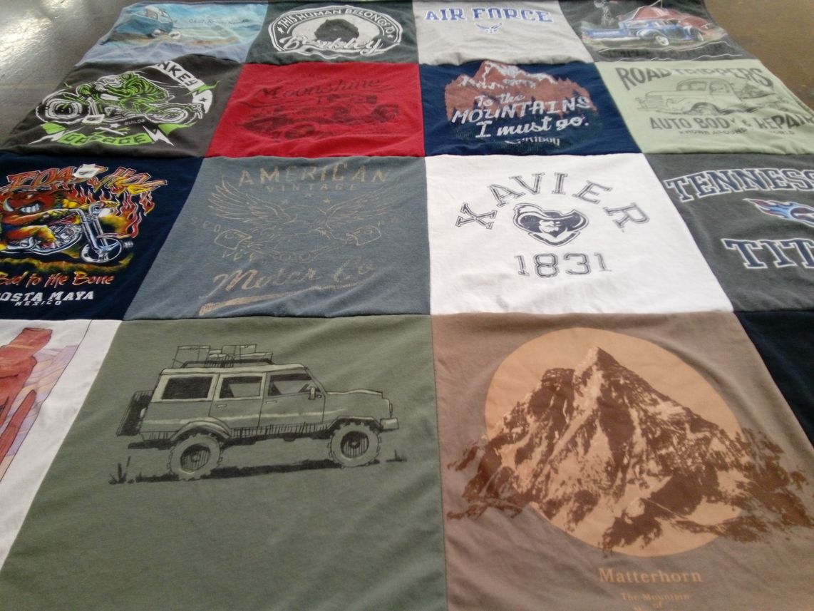 T-shirt quilt featuring tennessee titans by Karen from MS