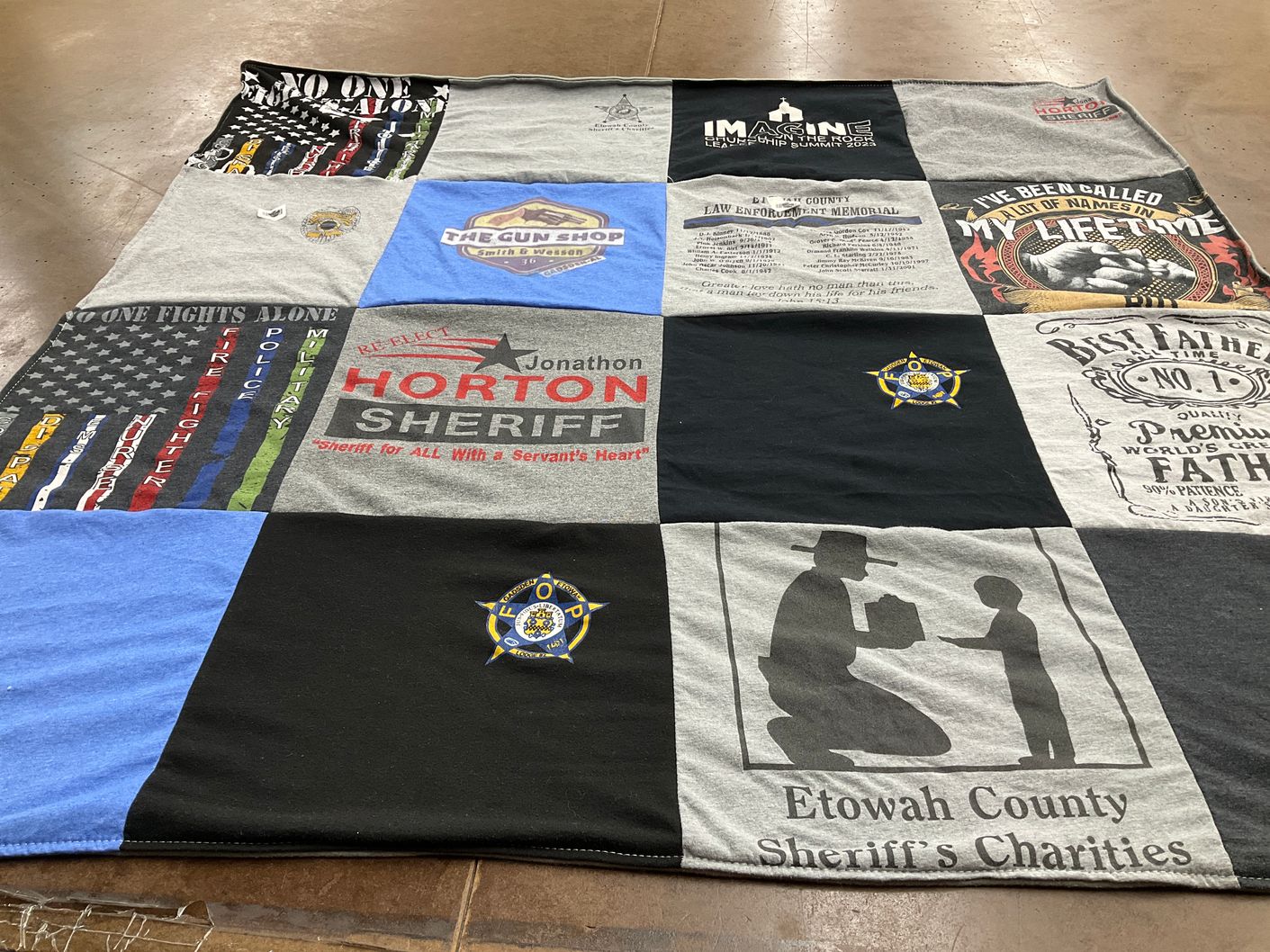 T-shirt quilt by Brenda from AL