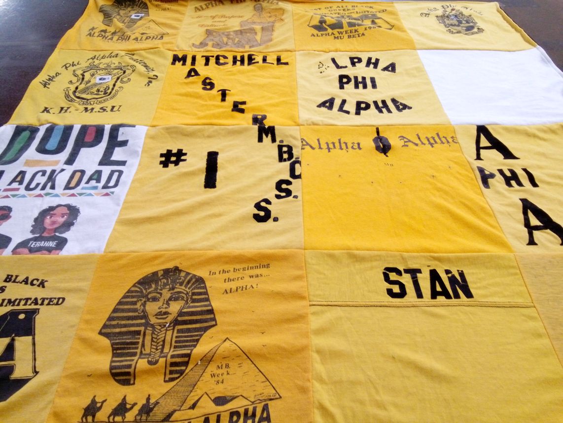 T-shirt quilt from kentucky state university by Angela from TN