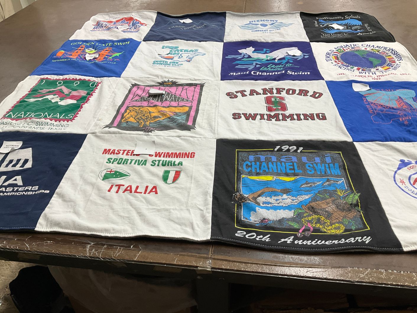 T-shirt quilt from stanford university by Jill from NC