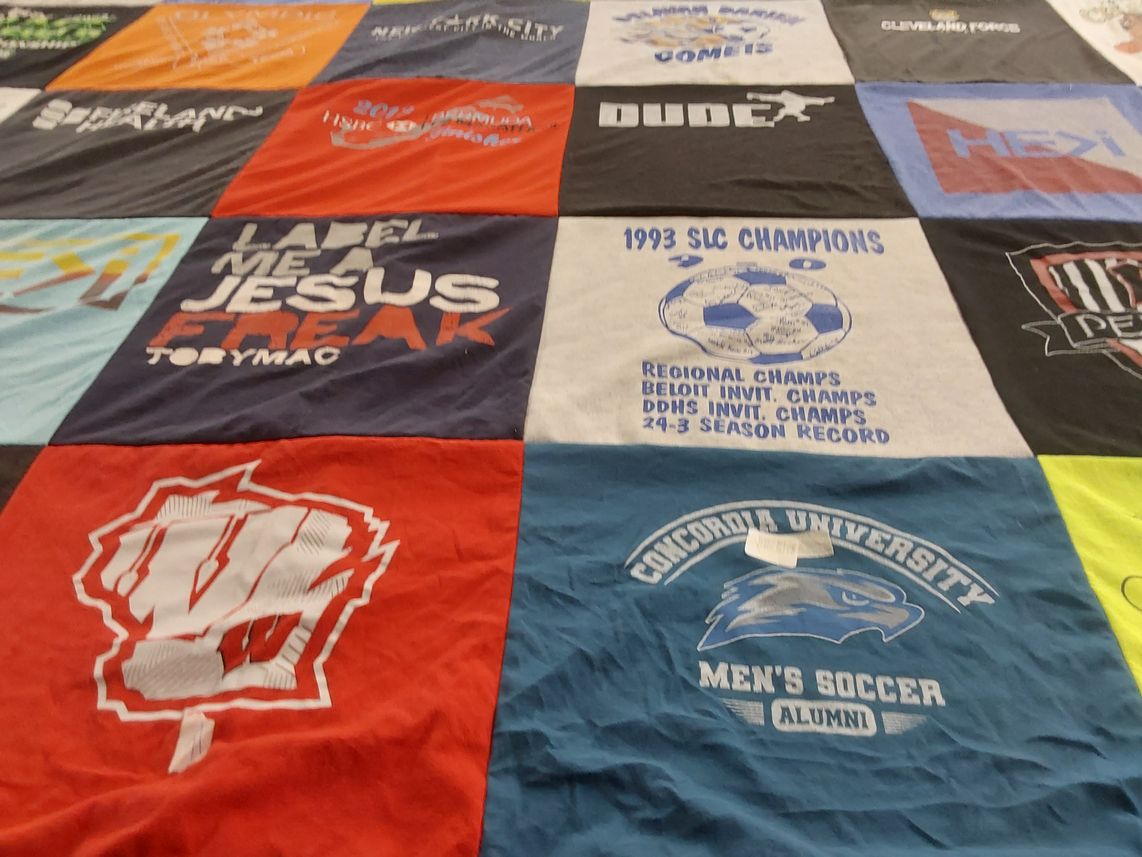 T-shirt quilt from concordia university by JEREMY from OH