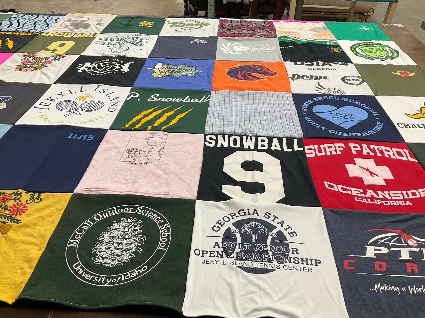 T-shirt quilt from university of idaho by Paytin from GA