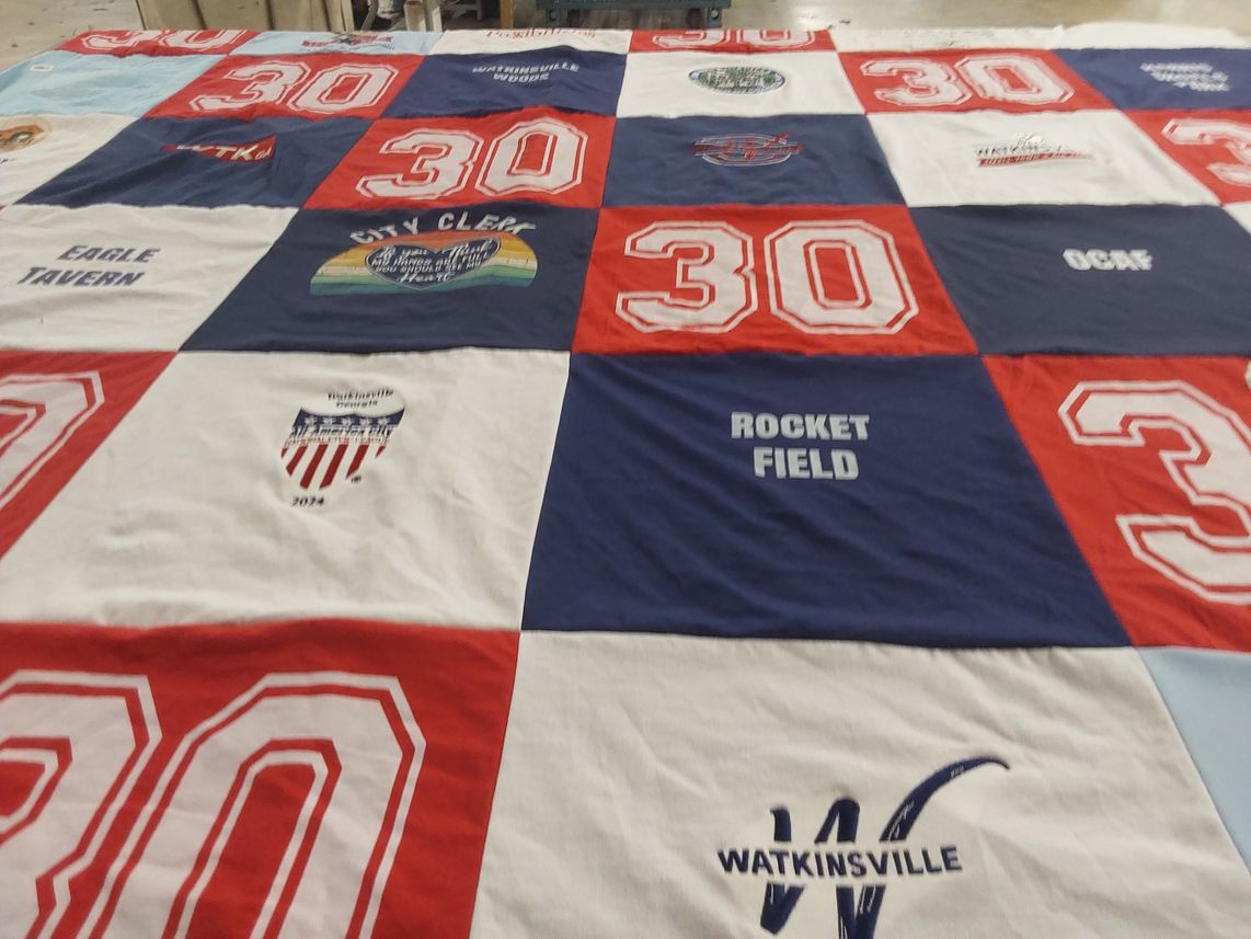 T-shirt quilt by Sharyn from GA