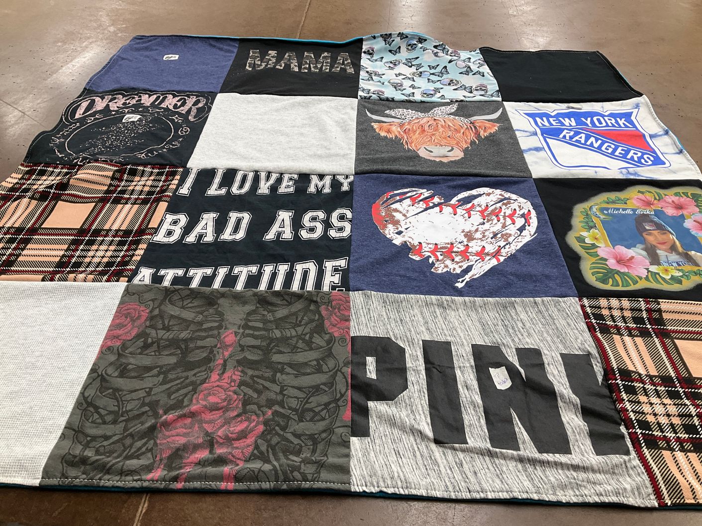 T-shirt quilt featuring new york rangers by Lorraine from NM