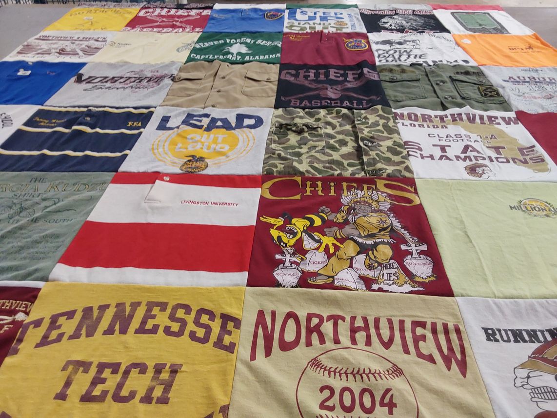 T-shirt quilt featuring northview high school, chiefs by Gayle from FL