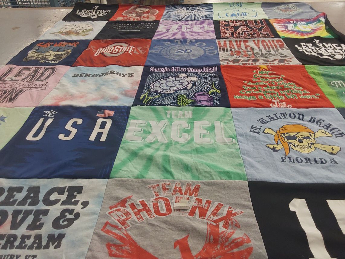 T-shirt quilt from ohio state university by Dana from GA
