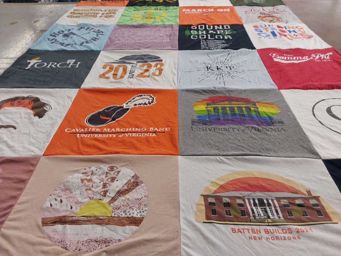 T-shirt quilt from university of virginia by Melissa from MD