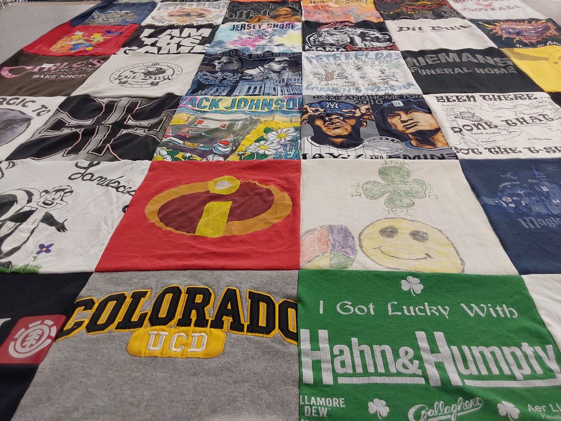 T-shirt quilt from university of colorado denver by Caitlin from VA
