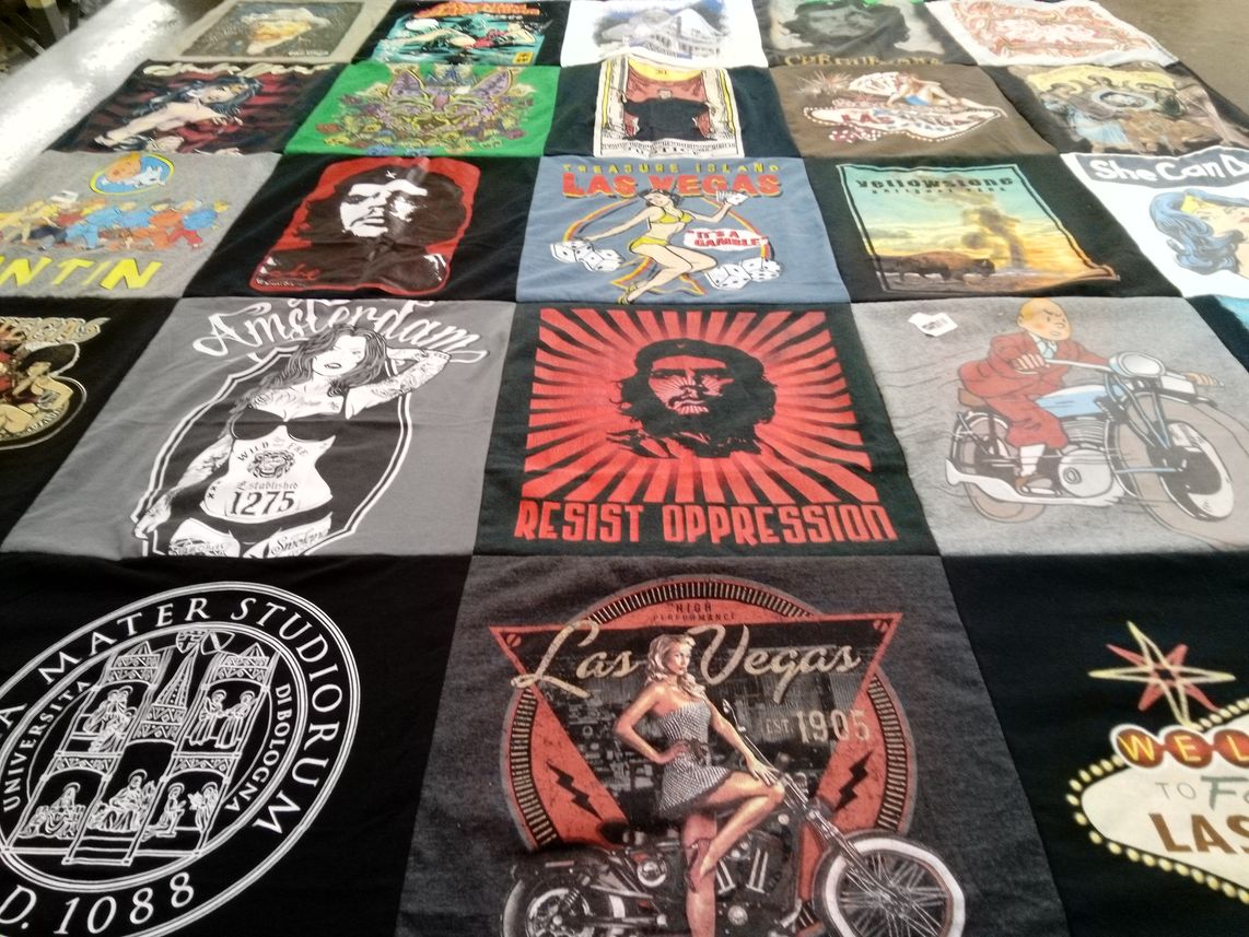 T-shirt quilt from universitaet studiorum di bologna by Kristie from UT
