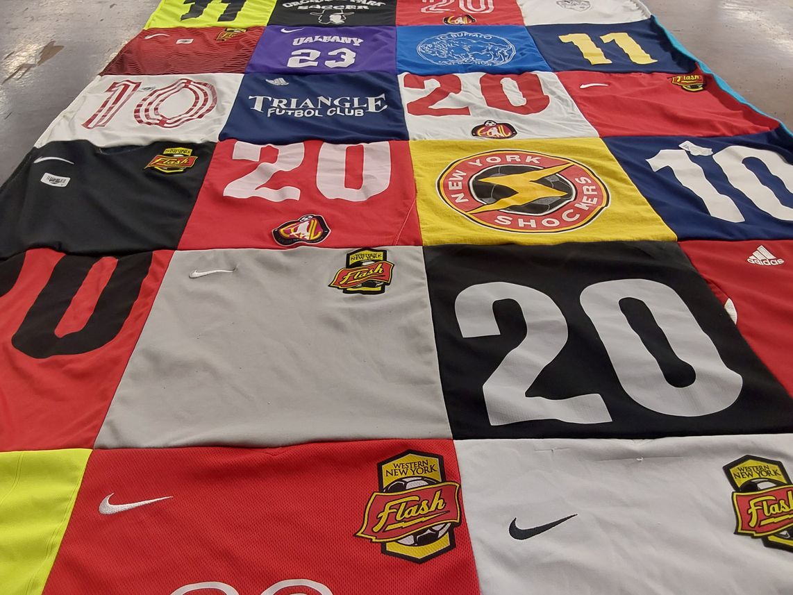 T-shirt quilt featuring new york shockers, western new york flash by France from NY