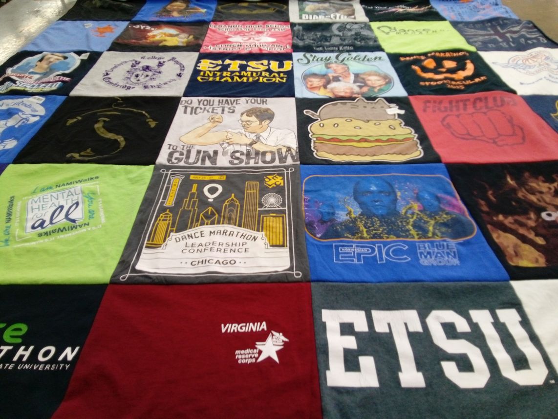 T-shirt quilt from etowah technical state university by Hena from VA