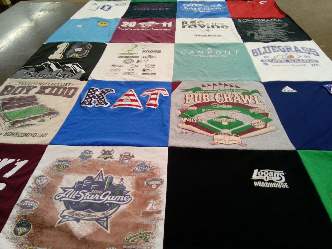 T-shirt quilt from robinson high school by Taylor from KY