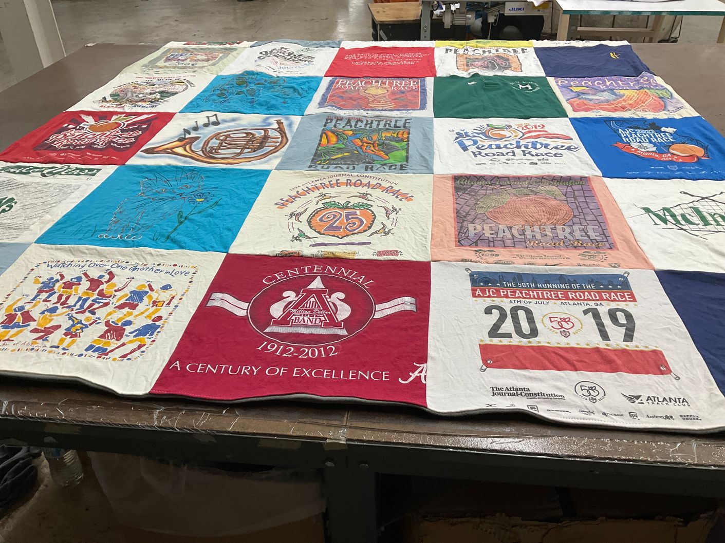T-shirt quilt from alabama agricultural and mechanical university by Wendalyn from GA