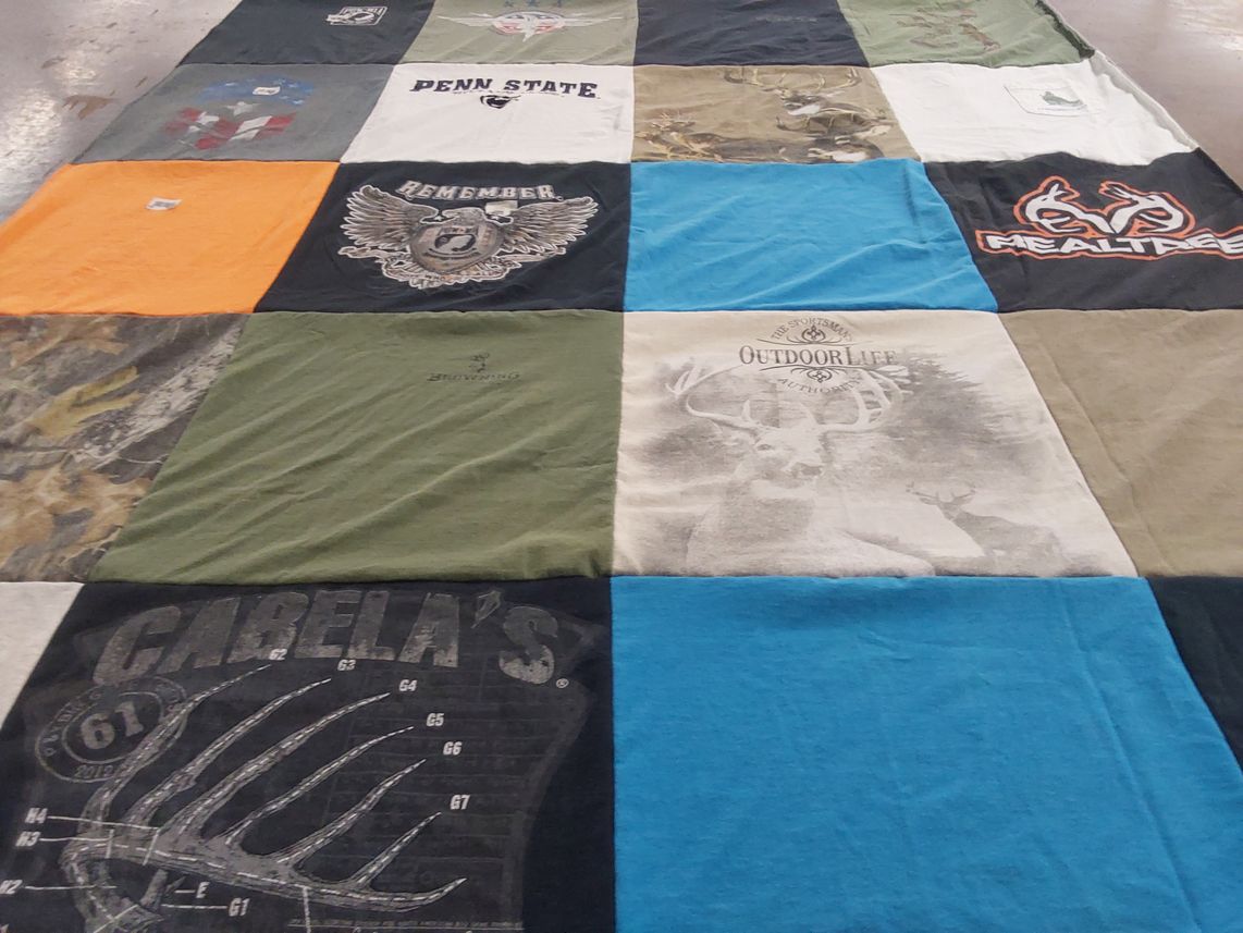 T-shirt quilt from pennsylvania state university by Nichole from PA