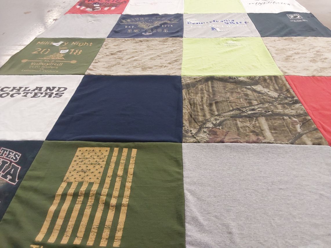 T-shirt quilt from pennsylvania state university by Nichole from PA